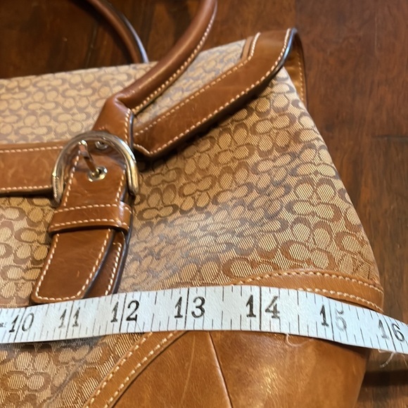 🎉HP🎉Coach Classic Soho Satchel Canvas & Leather Handbag/Purse #7080 - Picture 8 of 9